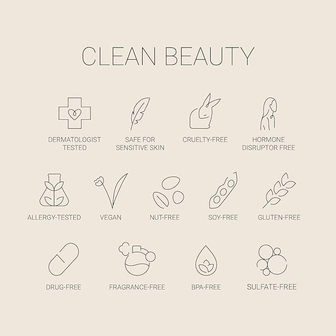 No Makeup Makeup Long-Lasting Lightweight Foundation & Brush Duo | Cruelty-Free, Fragrance-Free, Buildable, Transfer-Proof Makeup (Fair)