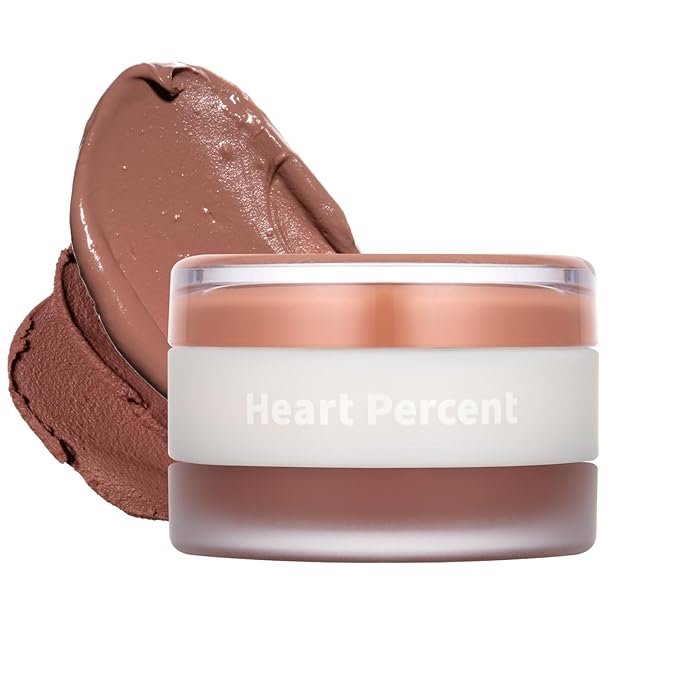 Heart Percent Dote On Mood Custom Lip & Cheek, Matte (Fog Pot) + Glow (Shine Balm) Dual Type Multi-use Blush & Lip Tint [#06. Bare Nude]