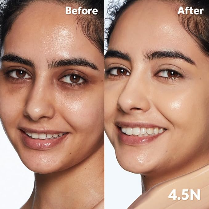 TIRTIR Glide&Hide Blurring Concealer - Creamy texture, Conceals dark circles and wrinkles, Dual formula (liquid tip & balm stick), Long-lasting wear, Korean Makeup, #8.7N, 0.28 Oz