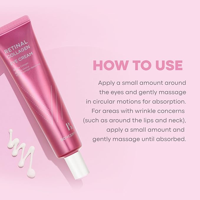 Retinal Collagen Eye Cream 1.01 fl.oz / 30 ml | Hydrating, Firming & Soothing Korean Eye-Care