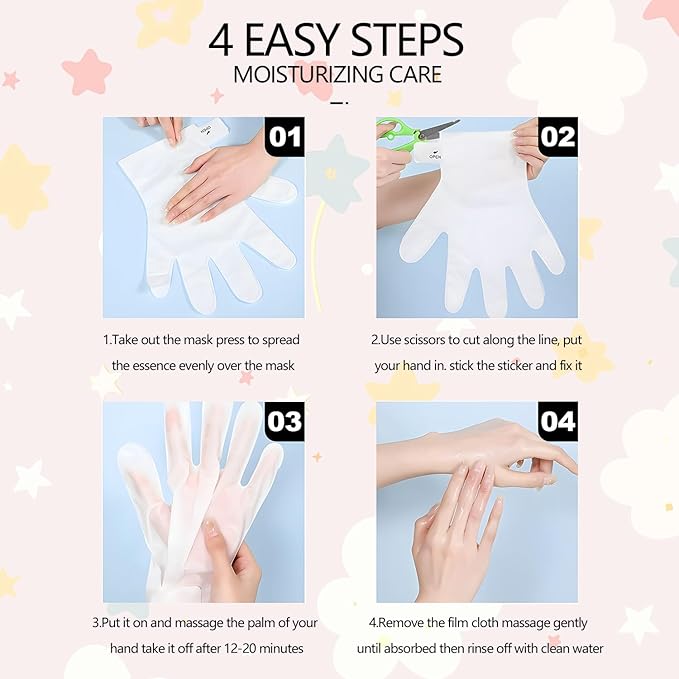 Hand Cream Moisturizing Mask, Hand Masks Moisturizing Glove for Dry Hands, Hydrating and Regenerates Dead Skin, Hand Care Moisture Gloves for Dry Hands, Safe for All Skin Types (11 pack)