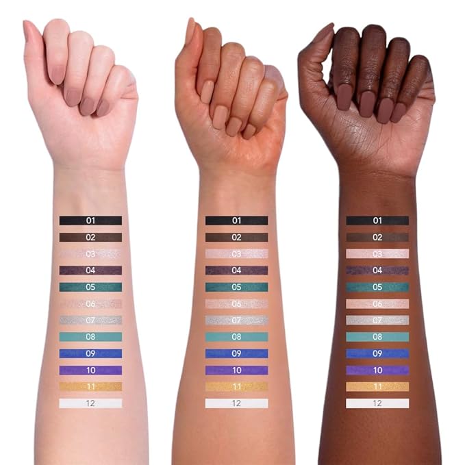 Forest Green Matte Gel Eyeliner Pencil, Multi-Use Waterline Eyeliner with Sharpener, Sharpenable Eye Liner Waterproof Smudge Proof, High Pigmented Eye Makeup Liners, Vegan & Cruelty-Free 05