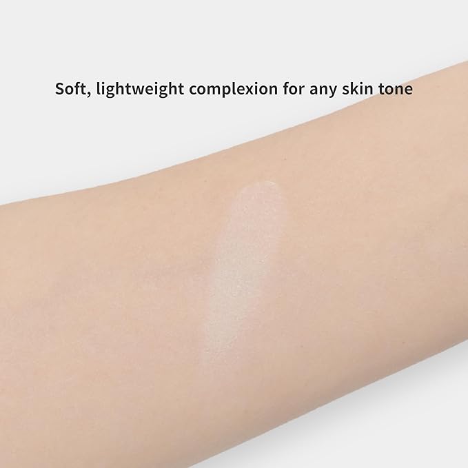 ABOUT TONE Air Fit Powder Pact 0.28oz - Makeup Fixing Pressed Powder Compact with Mirror and Puff Airy & Light Texture Face Blur Setting Finishing Translucent Sebum Control Lightweight Vegan Formula