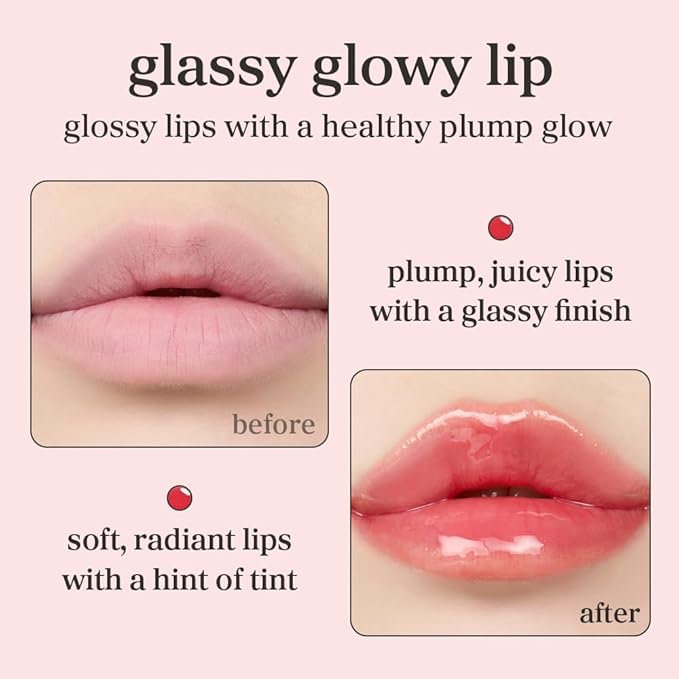 NOONI Korean Lip Oil - Appleberry + Appleplum + Applewine, 0.12 FL Oz Bundle