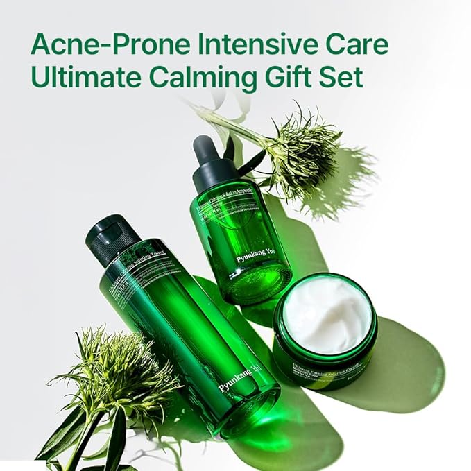[PKY] Pyunkang Yul Ultimate Line Skincare Set, Soothing & Hydration Care, Calming Solution Toner, Ampoule & Cream, Traditional Korean-Style Packaging, Zero-Irritation (3-item set)