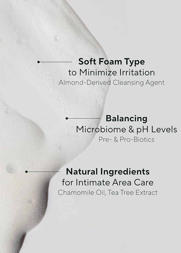 AROMATICA Pure & Soft Feminine Wash Chamomile & Tea Tree (Soft Foam Type) 5.7 fl. oz / 170 ml - Gentle and Soothing Intimate Herbal Feminine Wash - pH-Balanced, Calming, Vegan, Cruelty Free