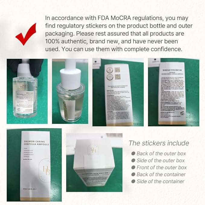 HEVEBLUE Salmon Caring Centella Ampoule - Salmon PDRN, Salmon Egg Extract, Centella, Madecassoside, Calming, Soothing, Restore and Rejuvenate, Sensitive Skin, Korean Skincare