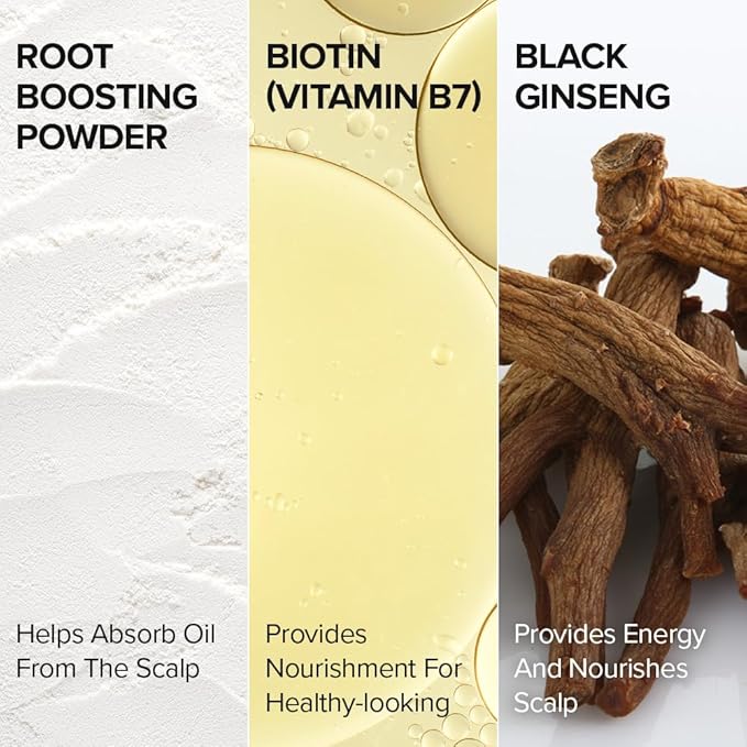 I DEW CARE Tap Secret Dry Shampoo Powder with Biotin - Tap Secret Original | Strengthening & Volumizing, Refillable, Travel size, Non-aerosol, Brunette, Korean Ginseng, Dry Shampoo for Women, 0.24 Oz