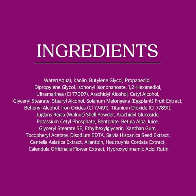 Papa Recipe Eggplant Mud Mask – Kaolin & Bentonite Clay for Pore Care & Gentle Exfoliation – Hydrating Korean Skincare with Cica