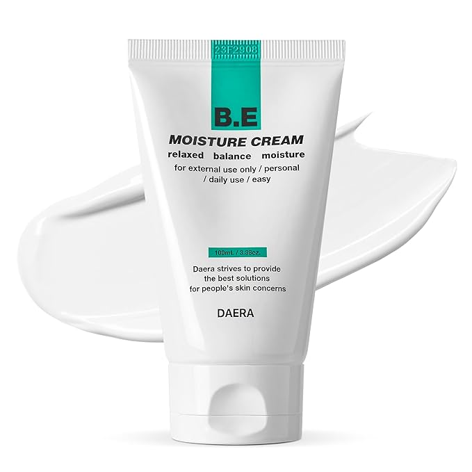 DAERA B.E Cream- Korean Moisturizer, Lightweight All Skin Type, Sensitive Skin, Trahalose & Hyaluronic Acid, Centella Asiatica,Fast Absorbing, Lightweight, Korean Skin Care (3.38 oz)