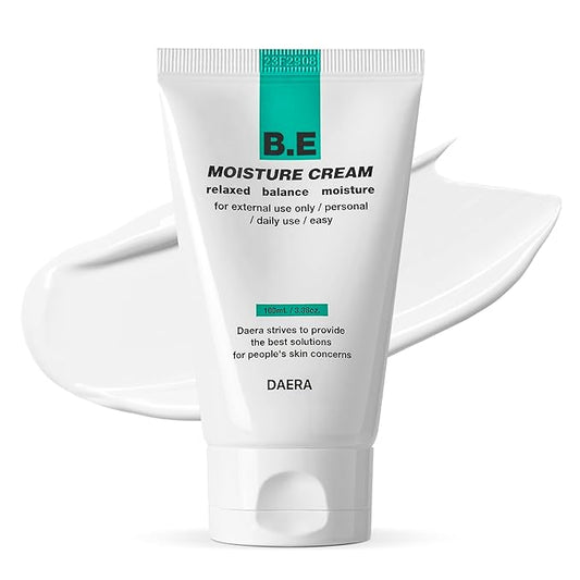 DAERA B.E Cream- Korean Moisturizer, Lightweight All Skin Type, Sensitive Skin, Trahalose & Hyaluronic Acid, Centella Asiatica,Fast Absorbing, Lightweight, Korean Skin Care (3.38 oz)
