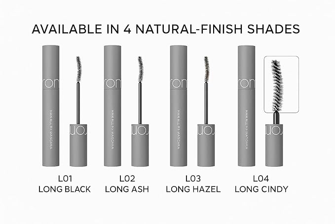 Han All Fix Mascara L01 Long Black – Tubing Makeup Black Mascara, Essence Waterproof, Volume and Length