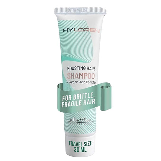 Mon Platin Professional HYLOREN Boosting Shampoo, 30ml - For Thin, Sparse and Brittle Hair with Hyaluronic Acid, Volumizing and Thickening Shampoo, SLS/SLES Free, for Damaged Hair