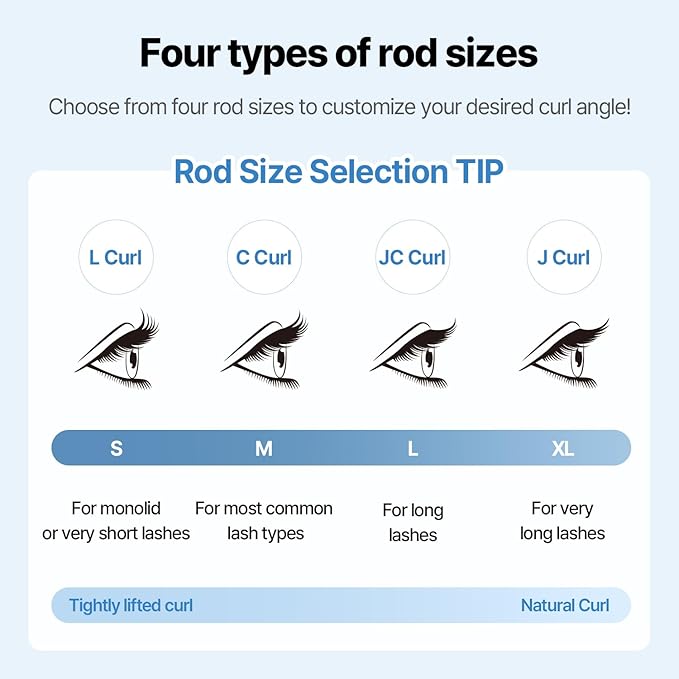 COSNORI Easy Eyelash Lift Kit - DIY Lash Lift Kit – Korean Eyelash Perm with No Glue Rods, 5 Applications, Long-Lasting Curl, Easy At-Home Curling Solution