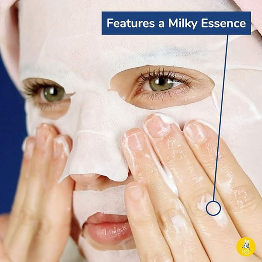 FACETORY FaceMasks Mask Skin Care – MOON VELVET Face Masks Skin Care with Sodium Hyaluronate & Shea Butter | Face Mask Spa Moisturizing Treatment (10 Pack)