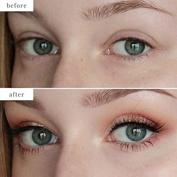 Elizabeth Mott Black Volumizing Mascara Set – Smudge-Proof, Water-Resistant, Lengthening Fiber Formula with Hourglass Wand – Cruelty-Free, Safe for Lash Extensions – Travel-Size Mini Trio, 4ml Each