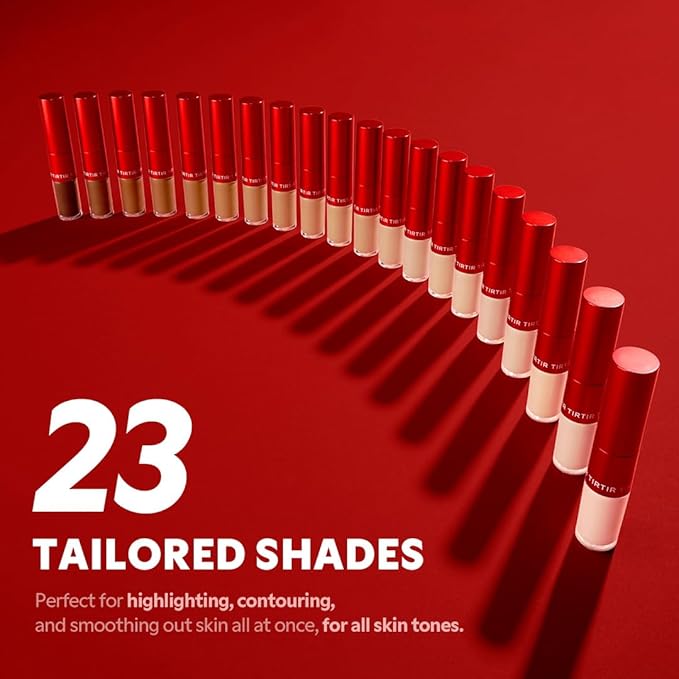 TIRTIR Glide&Hide Blurring Concealer - Creamy texture, Conceals dark circles and wrinkles, Dual formula (liquid tip & balm stick), Long-lasting wear, Korean Makeup, #2C, 0.28 Oz