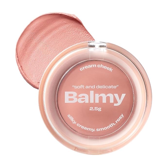 Balmy Cream Cheek No.0 Nudy Apricot | Lightweight, Natural Finish Cream Blush with Blurring Effect | 2.5g