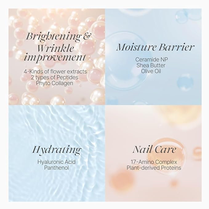 koelf PETITFEE Rose Petal Satin Hand Mask (5pairs) - Intensive Nourishing, Moisturizing Gloves, Rose Scented Hand Repair Masks with Peptide, Collagen, Shea Butter for Silky Smooth Hand, Hand Treatment