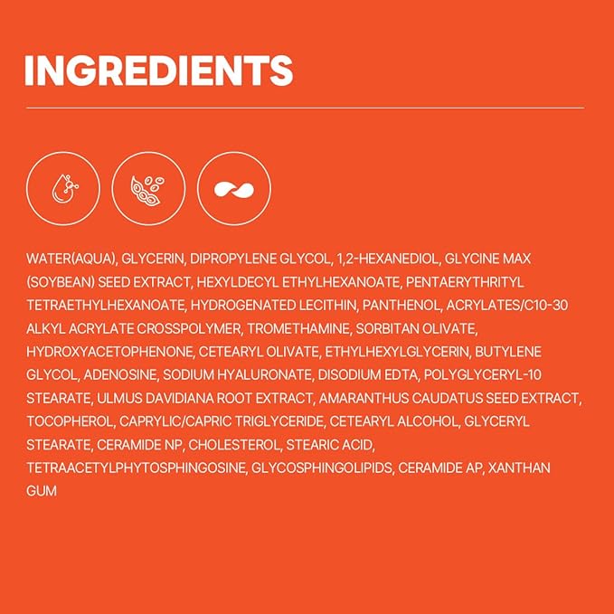 ROUND LAB Soybean Panthenol Ampoule 1.69 Fl Oz, Deep Hydration Serum with Nano Niosome Panthenol, and Ceramides for Skin Barrier Strengthening and Non Sticky Moisture Retention, Korean Skincare