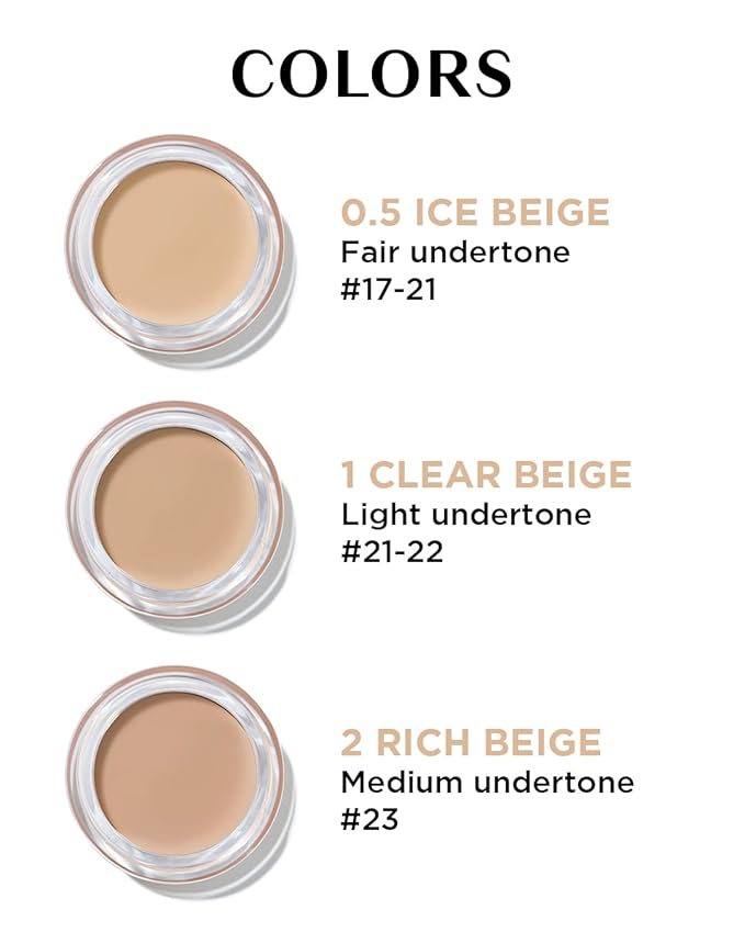 THESAEM Cover Perfection Pot Concealer #01 Clear Beige - High Adherence & Coverage Balm, Conceals Blemish & Acne Spots, Matte Finish Sebum Control for Oily and Combination Skin