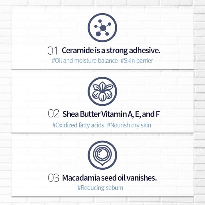 Pyunkang Yul PKY Intensive Repair Cream - Ceramide Moisturizer for Dry Skin with Shea Butter & Macadamia Oil, 1.7 Fl. Oz