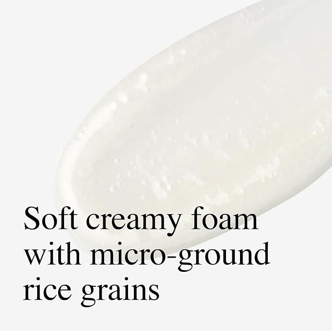 9Wishes Rice Foaming Cleanser - Pore Cleanser with Real Rice Powder for Gentle Exfoliation and Blackhead Removal, Korean Skin Care, 4 fl oz