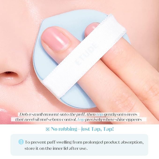 ETUDE SebumSoak Jelly Pressed Powder makeup setting powder oil control, matte finish