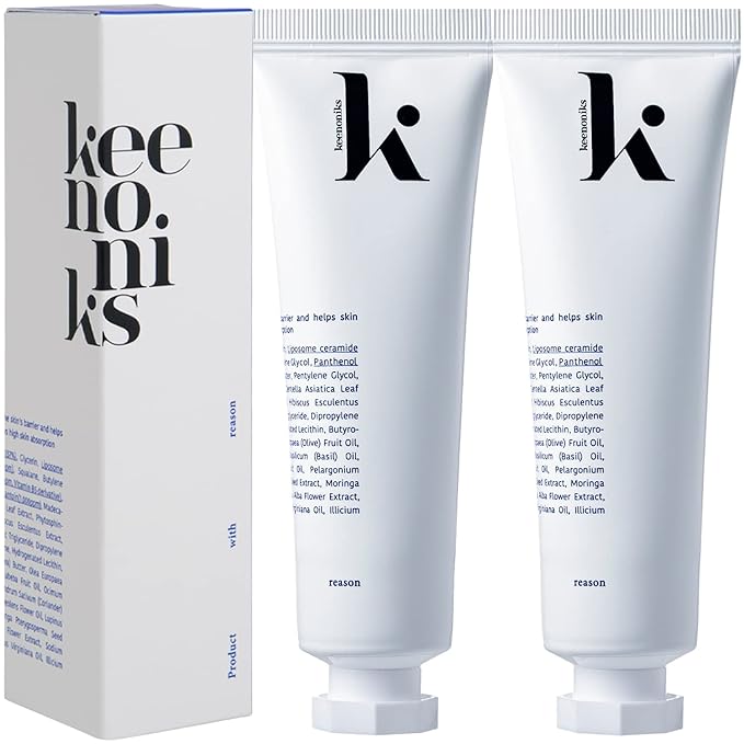 keenoniks Korean Moisturizer with CICA (Redness Relief) & Ceramide (Barrier Repair) for Hydrating Face Care, 3.38 Fl Oz