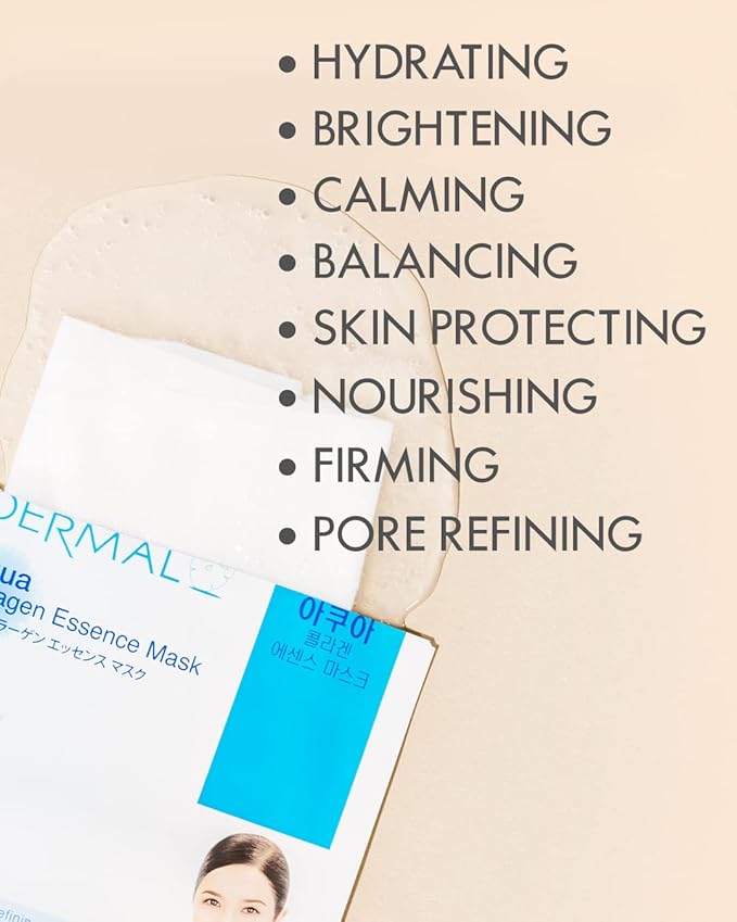 DERMAL 24 Combo Pack Made in Korea Facial Mask – 20+ Years of K-Beauty Experience, Premium Quality Korean Sheet Masks for Daily Skincare Routine