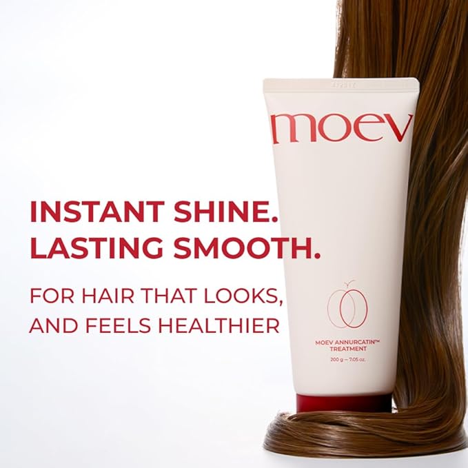 MOEV ANNURCATIN Hair Treatment Mask | Korean Apple Hair Care for deep damage repair | Sulfate-Free | Thickening & Moisturizing conditioner for damaged, thin, dry hair 6.76 fl.oz. (Apple & Freesia)