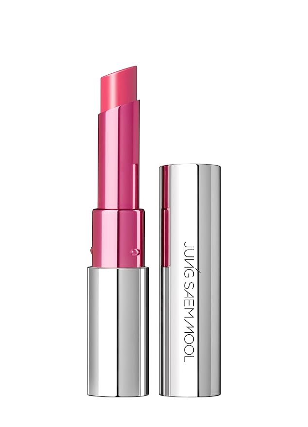 JUNG SAEM MOOL New Classic Glaze Lipstick 2.3g, High-Shine Slim Lipstick with Volumizing Menthol, Lightweight Non-Sticky Glassy Finish, Nourishing Lip Care, Korean Lip Makeup (Narcissism Pink)