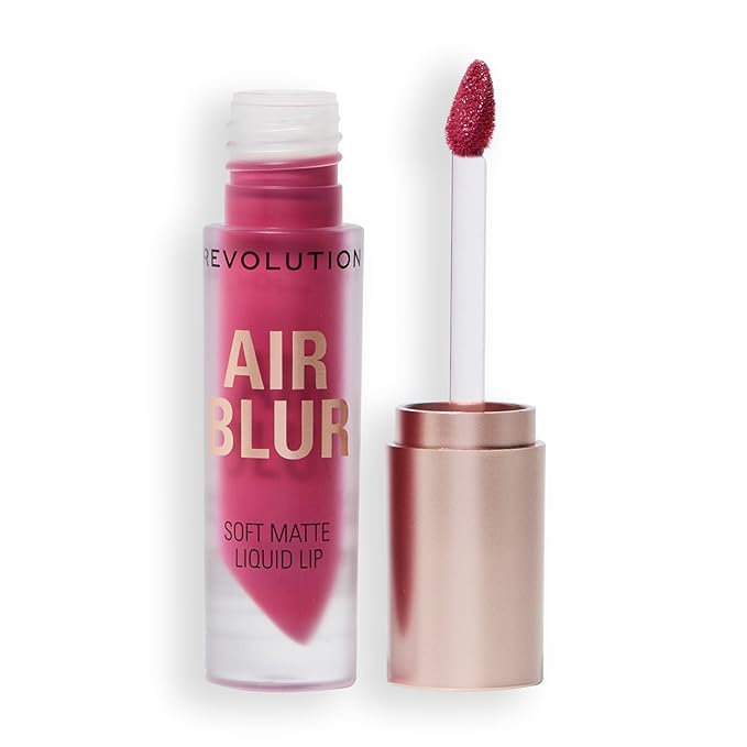 Revolution, Air Blur Matte Liquid Lipstick, Long-Lasting Lip Color, Face Makeup, Vegan & Cruelty-Free, Sultry Deep Mauve, 0.11 fl oz
