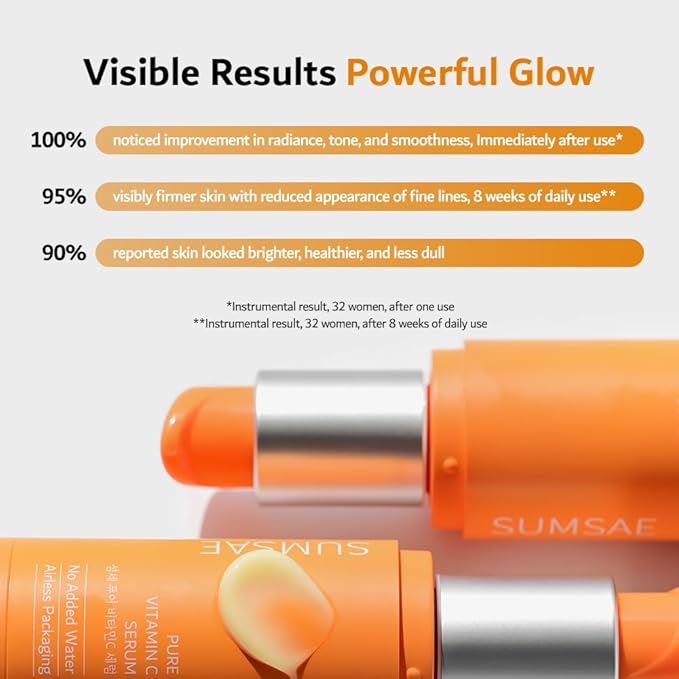 Pure Vitamin C Serum - Best Korean Skincare with Vitamin 10.5%, No Added Water, Special Airless Pump, Brightening and Firming Skin, Improving Uneven and Dull Skin Tone, 30ml/1.01fl.oz.