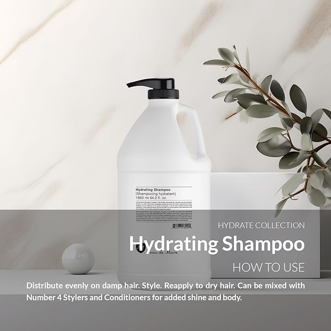 Number 4 Hydrating Shampoo, Shampoo for Women and Men. Sulfate, Gluten, & Paraben Free. Moisturizing & Color Protecting, 64 oz