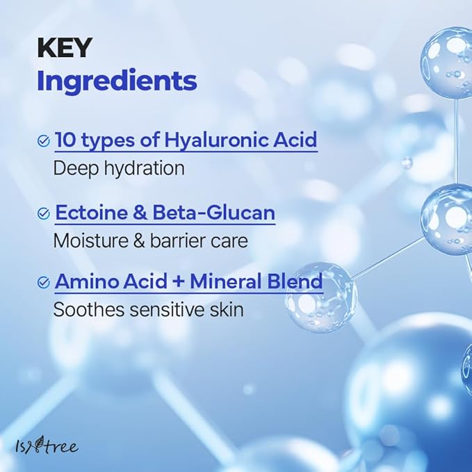 ISNTREE Hyaluronic Acid Daily Sun Gel 50ml, 1.69 fl oz | SPF 30 | Korean Skincare | Moisturizing | No White Cast | Lightweight | Mild Formula | Daily SPF | Korean Sunscreen | Broad Spectrum