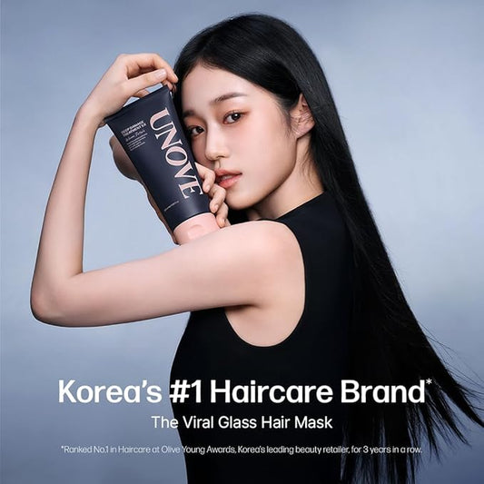 UNOVE Deep Damage Treatment Ex - Protein Hair Treatment & Hair Mask for Damaged Hair | Deep Conditioning & Keratin Hair Mask for Dry, Frizzy Hair | Korean Hair Care | Tender Bloom, 7 fl oz