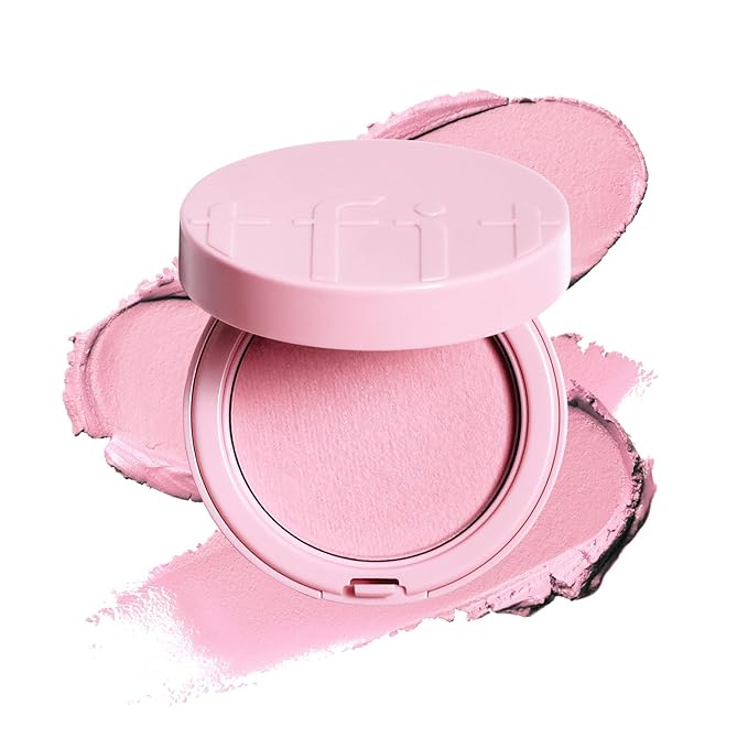 Fluffy Velvet Cushion Blush for Korean Dewy Glow | Buildable, Blendable Cream Texture | Mini Pink Blush for Cheeks | Tar Pigment Free (P01 Milk Pink, 0.1 Oz | 4g)