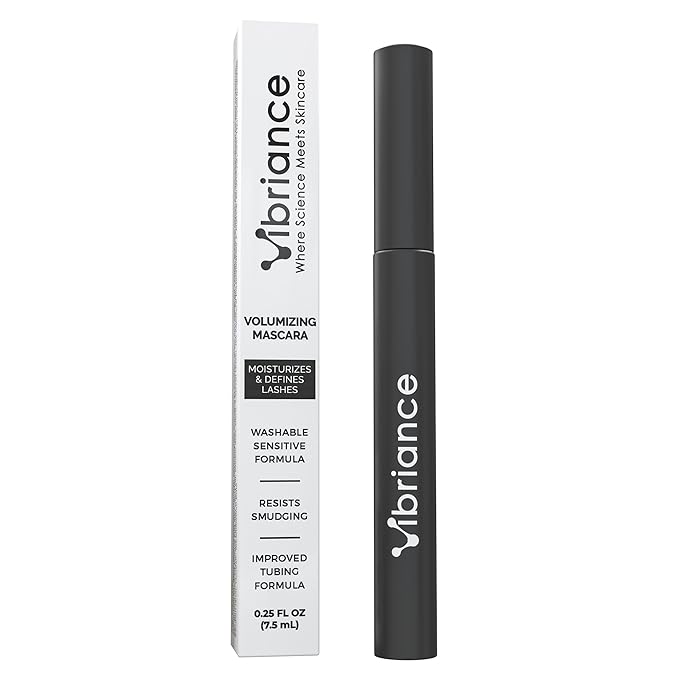 Vibriance Volumizing Tubing Mascara, Soft Black - Hypoallergenic, Moisturizing, Lifting, Long-Lasting - Special Tube Formula for 50+
