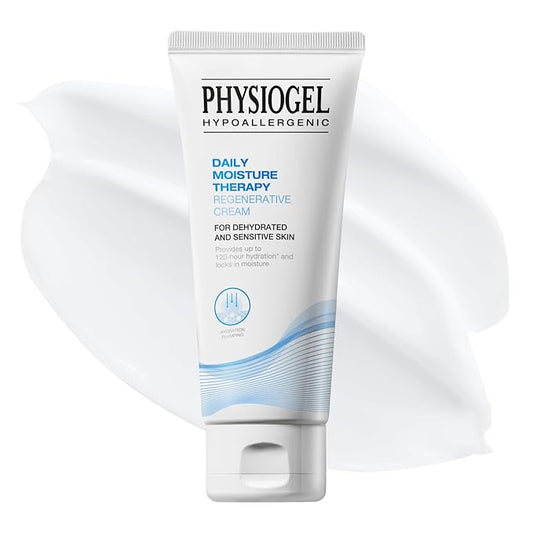 PHYSIOGEL Facial Moisturizer, Provides 120-hour Lasting Hydration Korean Skin care, Fragrance Free, Strengthens Skin Barrier, Lightweight Cream for Sensitive Skin, Ceramide, Squalane, 3.38 fl.oz