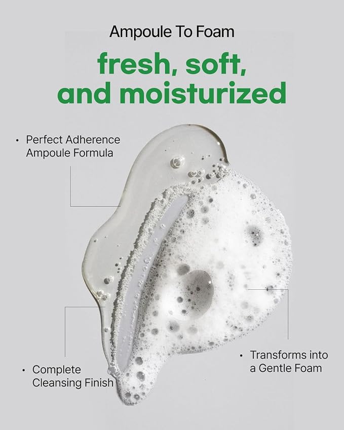 Minari Ampoule Cleanser for Face – K-Beauty Korean Water Parsley & Kakadu Plum Extracts, Hydrating & Gentle Daily Facial Cleanser, 70ml/2.36 oz