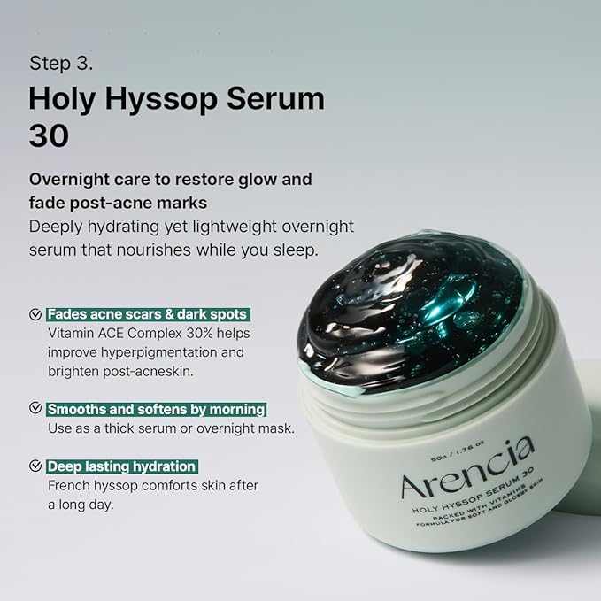 Arencia Glass Skin Renewal Set, 5-Step Korean Skincare Routine Bundle for Spotless Skin, Dark Spot Treatment, Hydrating