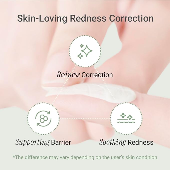 Meebak Cica Redness Solution Lite – Green Color Correcting CC Cream for Redness Relief w/Niacinamide & Centella Asiatica, Korean Tone Up Cream, Tinted Moisturizer for Sensitive, Fair to Medium Skin