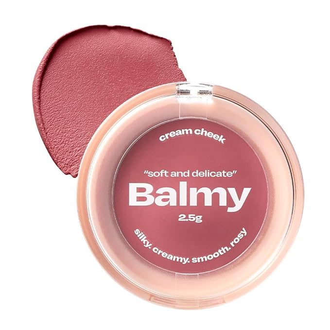 Balmy Cream Cheek | Lightweight, Natural Finish Cream Blush with Blurring Effect | 2.5g (No.5 Tender Rose)