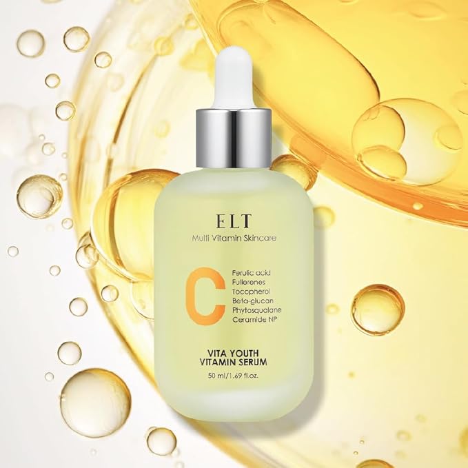ELT Vita Youth Vitamin C Serum 1.69fl.oz.(50ml) Ultra Hydration Serum Korean Glass Skin Korean Skincare (Pack of 2)