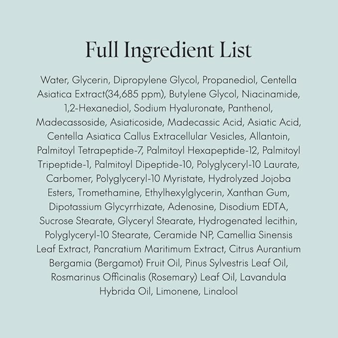 PURITO Centella Serum, Korean Centella, for All Skin Types, Ampoule, Soothing, Calming, Facial Serum for face, Vegan & Cruelty-Free, Korean Skin Care, 60ml 2fl.oz