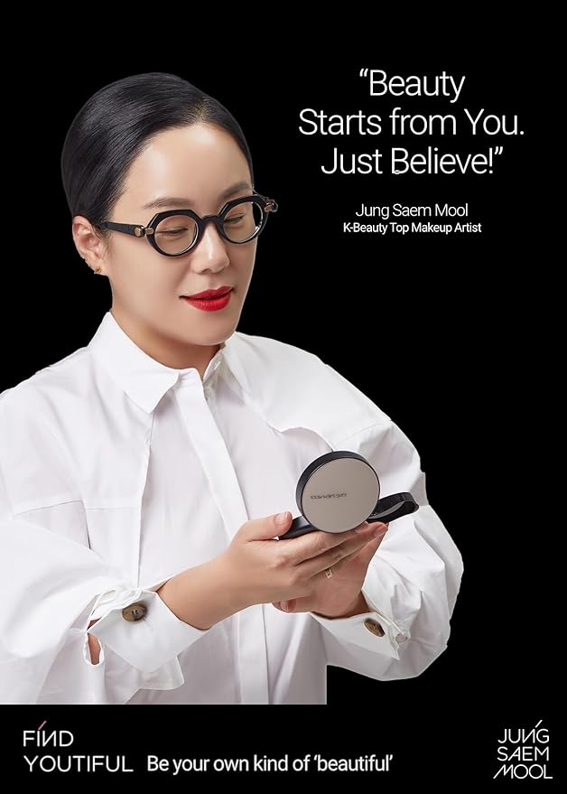 JUNG SAEM MOOL [ SPF ] Essential Skin Nuder Cushion (17 Fair Light) | Refill Included (0.98 Fl Oz) | SPF50 Broad Spectrum | Natural Finish | Makeup Artist Brand