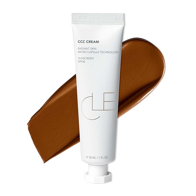 CLE Cosmetics CCC Cream (Warm Deep 501 / SPF 30) - Color Correcting With Sunscreen - Lightweight, Hydrating Foundation - BB & CC Hybrid - Light to Medium Coverage - 1 fl oz
