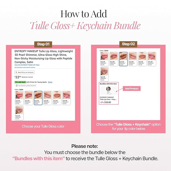 ENTROPY MAKEUP Tulle Lip Gloss, Lightweight 3D Pearl Shimmer, Ultra-Gloss High Shine, Non-Sticky Moisturizing Lip Gloss with Peptide Complex, Satin