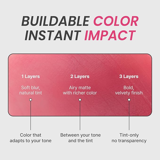 Epielle Herg Dual-Ended Korean Lip Tint & Lip Oil, Raspberry Love & Watermelon Sugar, Long-Lasting Matte Tint with Hydrating Lip Plumper, K-Beauty Makeup